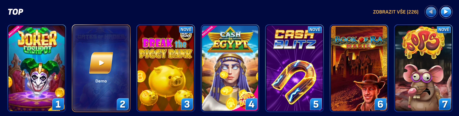 Nejlepší nabídky v ceske online casino 2025